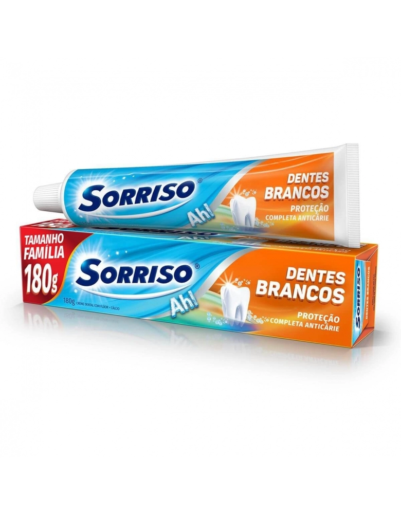 CREME DENTAL SORRISO DENTES BRANCOS 180G Disfer CREME DENTAL SORRISO DENTES BRANCOS 180G Disfer