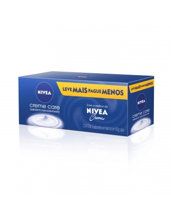 SABONETE EM BARRA NIVEA CREME CARE 90G LEVE 6 PAGUE 5