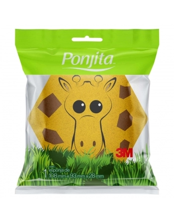 ESPONJA DE BANHO INFANTIL PONJITA ANIMAIS