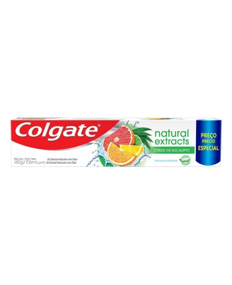 CREME DENTAL COLGATE NATURAL EXTRACTS REI DEF 140G