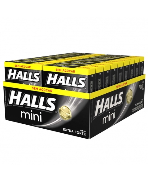 HALLS MINI EXTRA FORTE 18 UNIDADES DE 15G