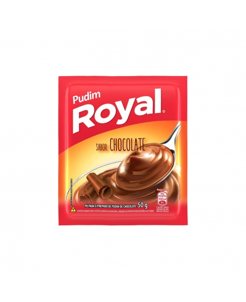 PUDIM ROYAL CHOCOLATE 12 UNIDADES DE 50G