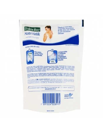 SABONETE LÍQUIDO PALMOLIVE NUTRI-MILK HIDRATANTE 200ML REFIL