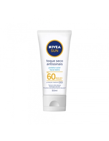 NIVEA SUN FACIAL TOQUE SECO ANTISSINAIS FPS60 50ML