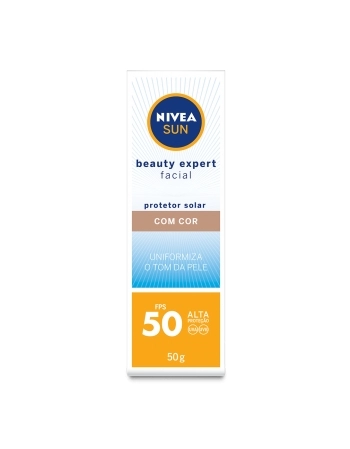 NIVEA SUN BEAUTY EXPERT FACIAL COM COR FPS 50
