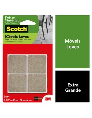 FELTRO SCOTCH MARROM REDONDO G