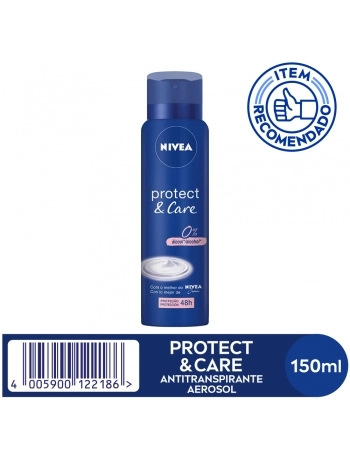 DESODORANTE AEROSOL NIVEA PROTECT & CARE AEROSOL 150ML
