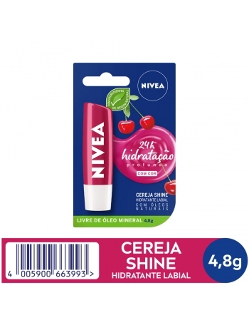 LIP CARE NIVEA CEREJA SHINE 4,8G