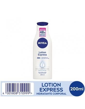 NIVEA Loção Hidratante Lotion Express 48h Hidratação Profunda 200ml