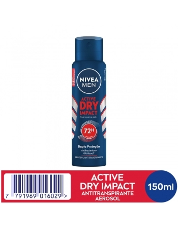 DESODORANTE AEROSOL NIVEA MEN DRY IMPACT 150ML