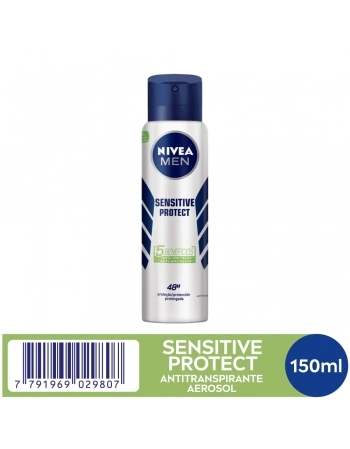 DESODORANTE AEROSOL NIVEA MEN SENSITIVE PROTECT 48H 150ML