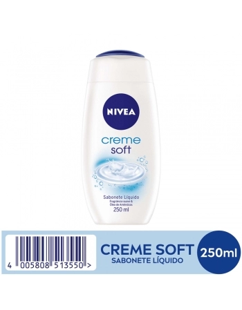 SABONETE LÍQUIDO NIVEA CREME SOFT 250ML