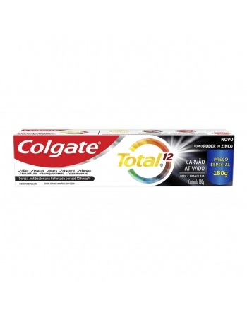 CD COLGATE TOTAL 12 CARVAO ATIVADO 180G