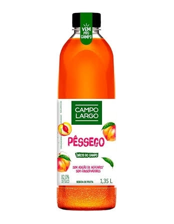 SUCO DE PESSEGO E MAÇA CAMPO LARGO 06X1,35L