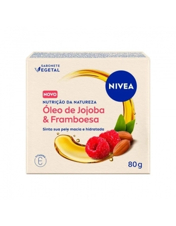 SABONETE VEGETAL EM BARRA ÓLEO DE JOJOBA & FRAMBOESA 80G