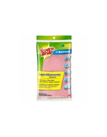 SCOTCH-BRITE PANO MU ROSA PACK PANO MULTIUSO ROSA LIMPEZA C 5