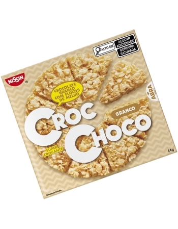 CROC CHOC CHOCOLATE BRANCO COM FLOCOS DE MILHO 44GR