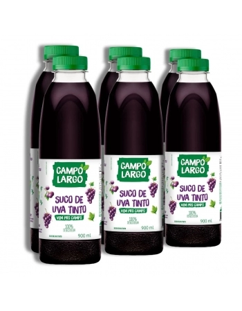 SUCO DE UVA TINTO INTEGRAL CAMPO LARGO 12X1L