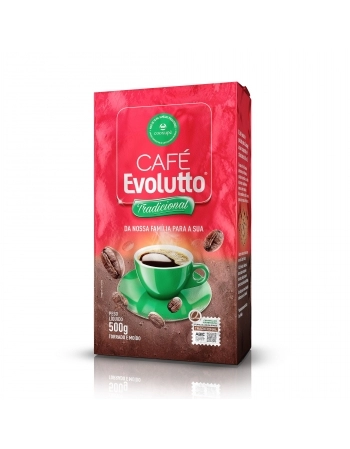 CAFÉ EVOLUTTO TRADICIONAL MOÍDO 500 G EMBALDADO A VÁCUO