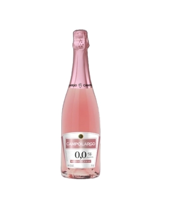 ESPUMANTE CAMPO LARGO ROSE ZERO ALCOOL 06X750ML