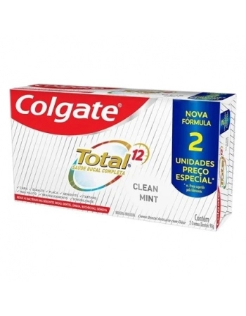 CD COLGATE TOTAL ORIGINAL MINT BISNAGA PACK 12 X 90G GRATIS 2UN