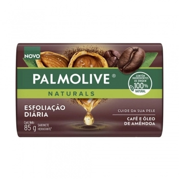 SABONETE EM BARRA PERFUMADO PALMOLIVE NATURALS CAFÉ E ÓLEO DE AMENDOAS 85G