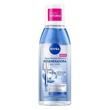 ÁGUA MICELAR BIFÁSICA REGENERADORA SEM PERFUME NIVEA FRASCO 200ML