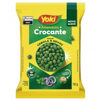 AMENDOIM CROCANTE CEBOLA E ERVAS 12X110G