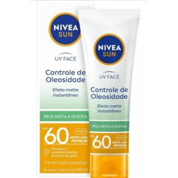 NIVEA SUN BEAUTY EXPERT FACIAL PELE OLEOSA FPS 60 50G