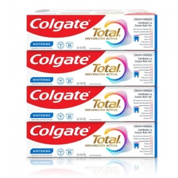 CD COLGATE TOTAL WHITENING 90G 4X3 PR ESP