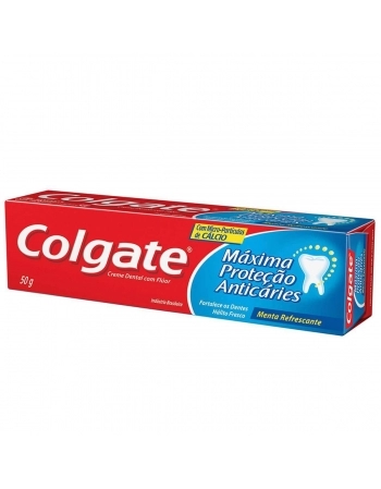 CREME DENTAL COLGATE MÁXIMA PROTEÇÃO ANTICÁRIES 50G