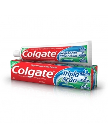 CREME DENTAL COLGATE TRIPLA AÇÃO 180G